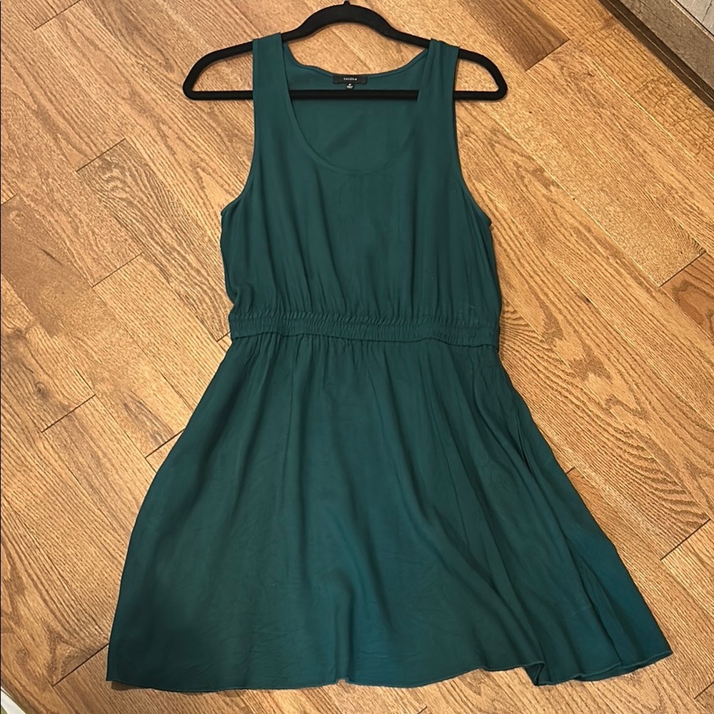 TALULAH Green Sleeveless Scoop Neck Mini Sundress